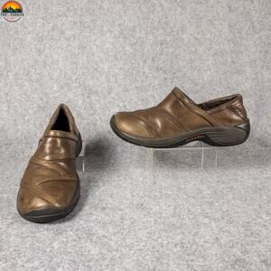 Merrell Encore Eclipse Smooth Bug Clog Casual Brown Slip-On Women's Size 9